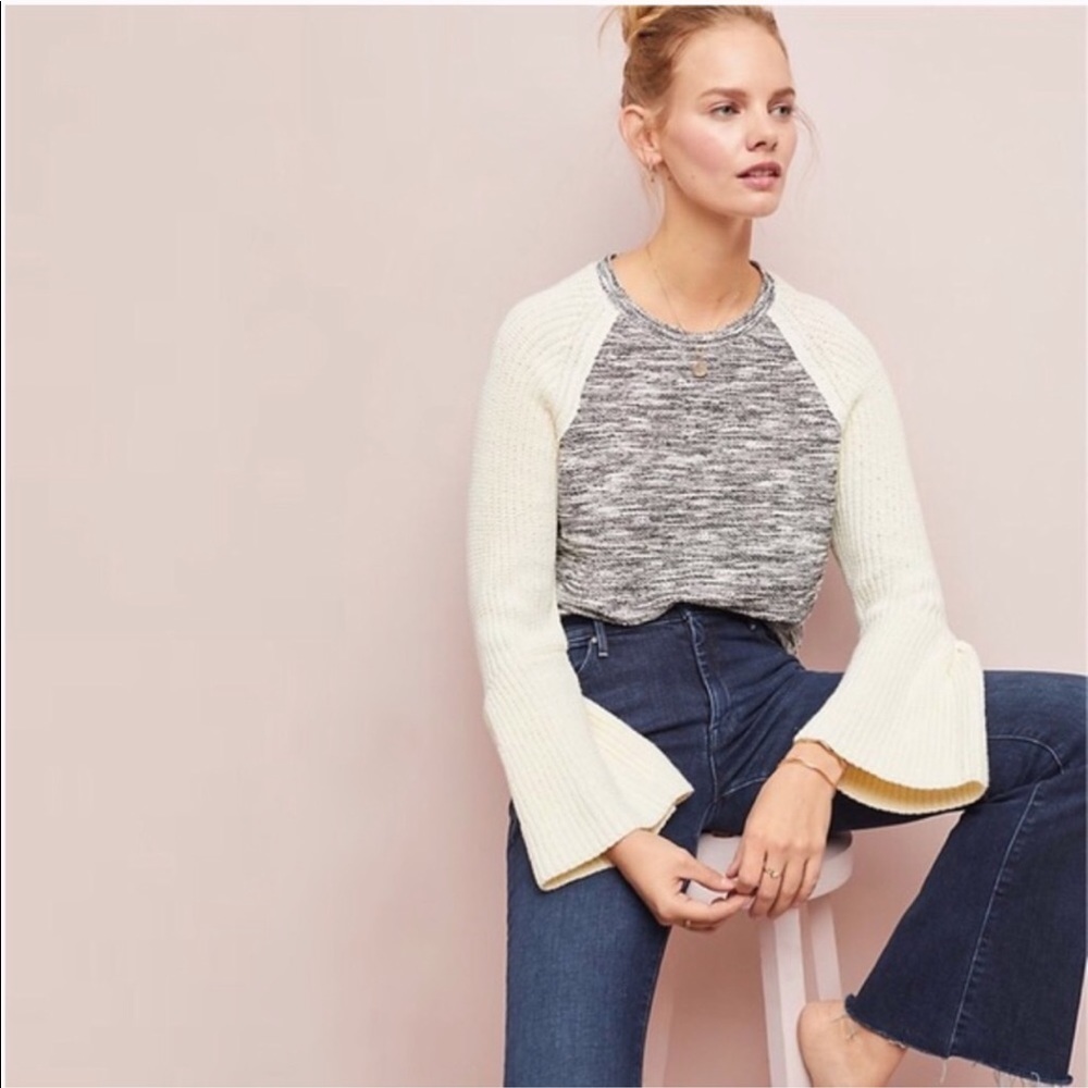Dolan Anthropologie Bell Sleeve Sweater XS